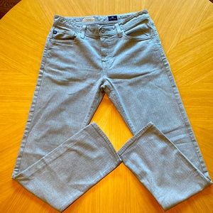 🐘 AG “The Graduate” Grey Herringbone Jeans 🐘